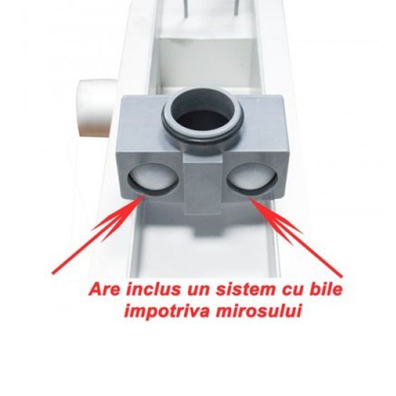 Rigola dus din inox Everpro, RAIL, 700 mm x 70 mm, sistem anti-miros - imagine 4