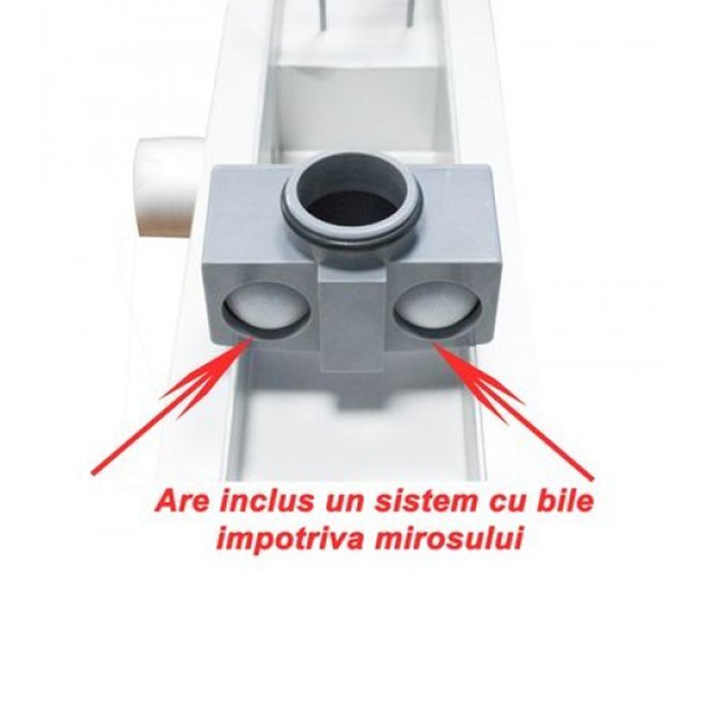 Rigola dus din inox Everpro, RAIL, 800 mm x 70 mm, sistem anti-miros - imagine 6