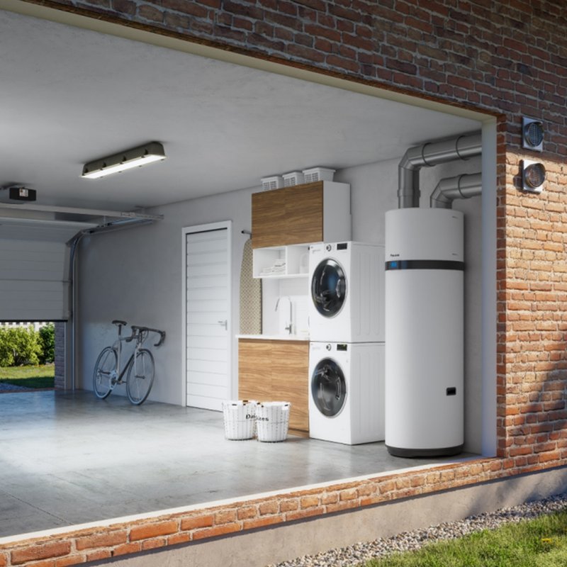 Boiler cu pompa de caldura, monobloc, Daikin Altherma M HW EKHLE260CV3, 260L, Clasa A+ - imagine 3