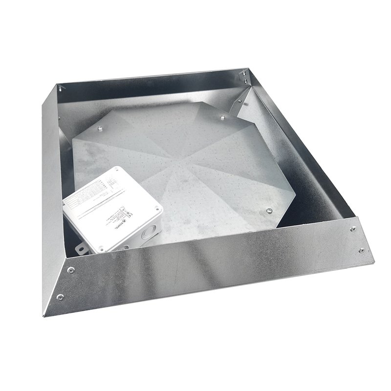 Ventilator industrial de acoperis Dospel WDD 250, debit aer 1600 m³/h, corp otel galvanizat - imagine 3