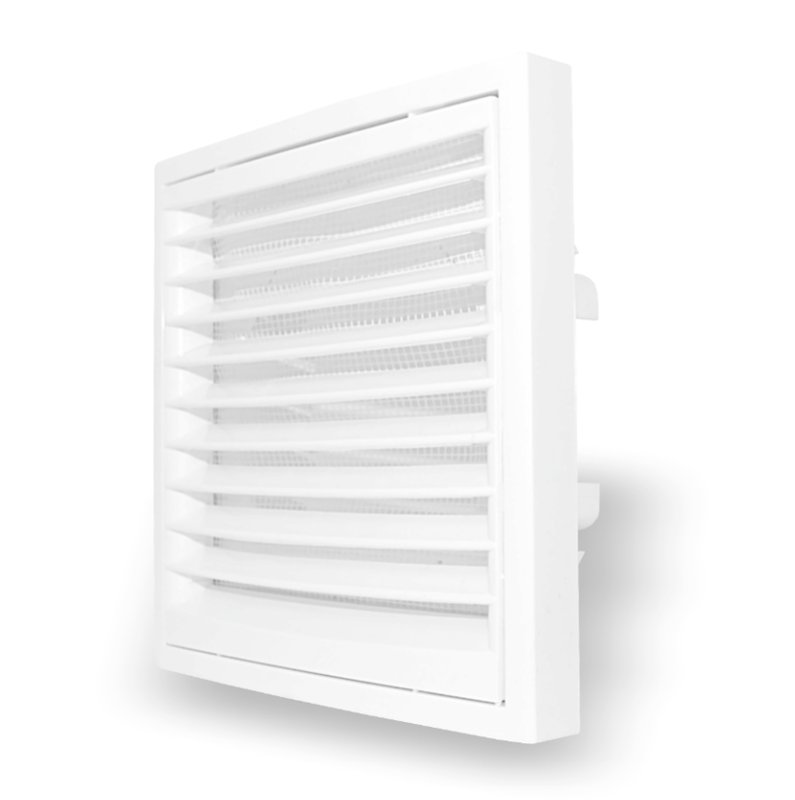 Grila ventilatie rectangulara cu plasa de insecte Dospel KR 100/125 /B - imagine principală