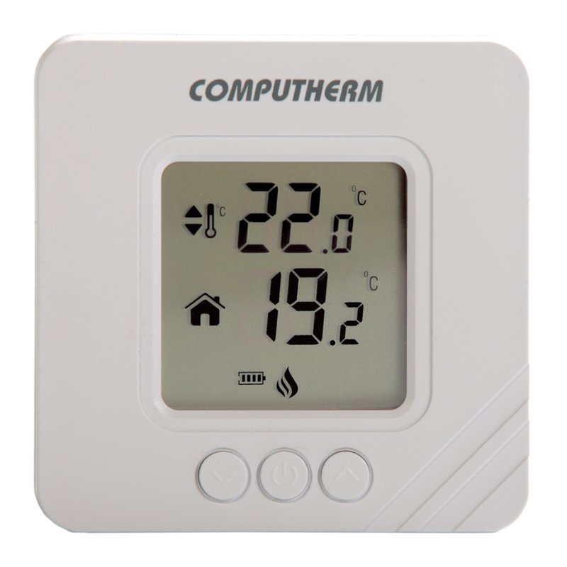 Termostat centrala termica Computherm T32RF wireless (fara fir), display mare, alb - imagine 3