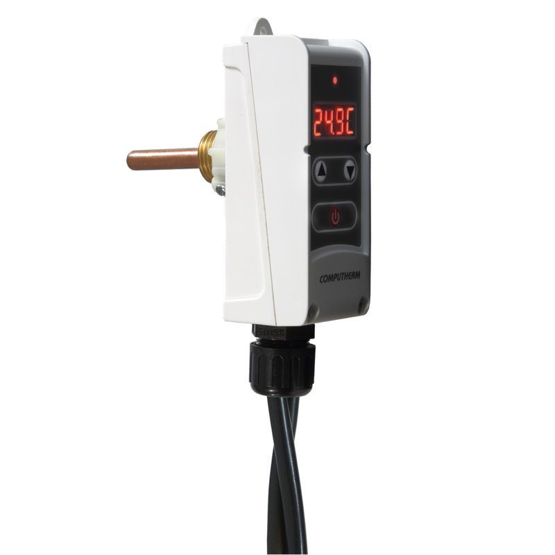 Termostat digital cu senzor imersie Computherm WRP-100GE, Control pompa circulatie, Functie anti-inghet, Anti-blocare - imagine principală