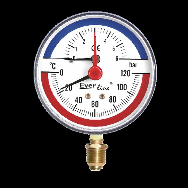 Termomanometru 6 bar Everline, vertical - Prompt Service