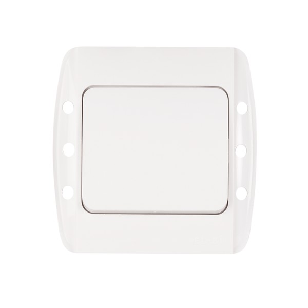 Intrerupator simplu incastrat Elbi Zirve 10A, EL0000039, alb - Prompt Service