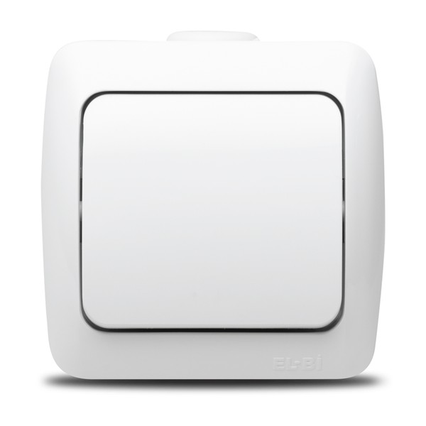 Intrerupator simplu aplicat Elbi Zirve 10A, EL0000447, alb - Prompt Service