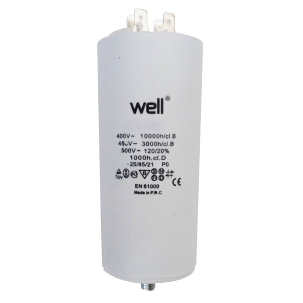 Condensator pornire motor Well MOTCAP 60uF 400V cu pini - Prompt Service