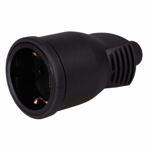 Cupla cauciuc cu contact de protectie, negru, Ipee OEM - Prompt Service