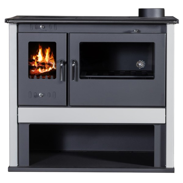 Soba pe lemn cu plita si cuptor Victoria 05 Viki Lux color, 10.5 kW, clasa A - Prompt Service