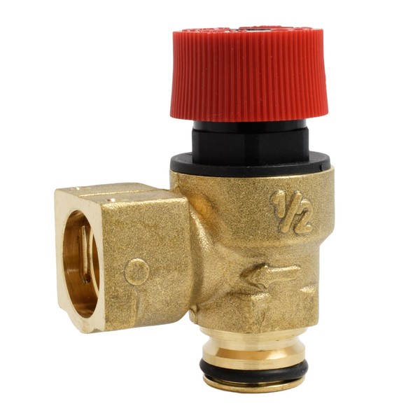 Supapa siguranta Kramer, racord o-ring clipsare cu siguranta 1/2, 3 bar, alama - Prompt Service