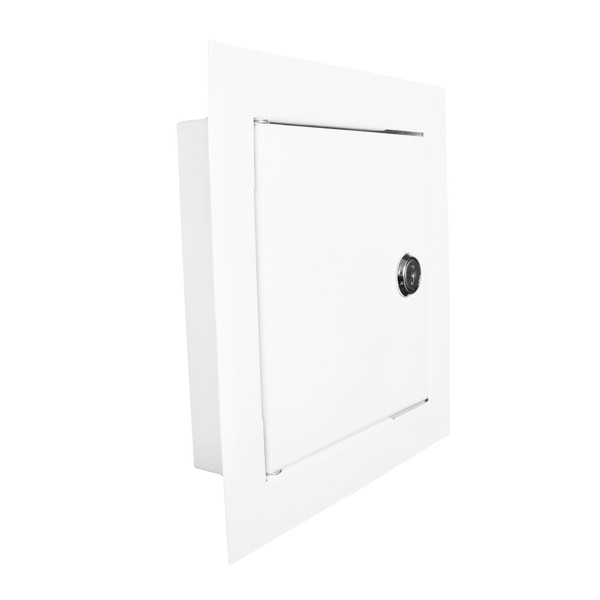 Usa de acces Dospel MAGNAT 600x600 mm, metal, inchidere cheie, alb - Prompt Service