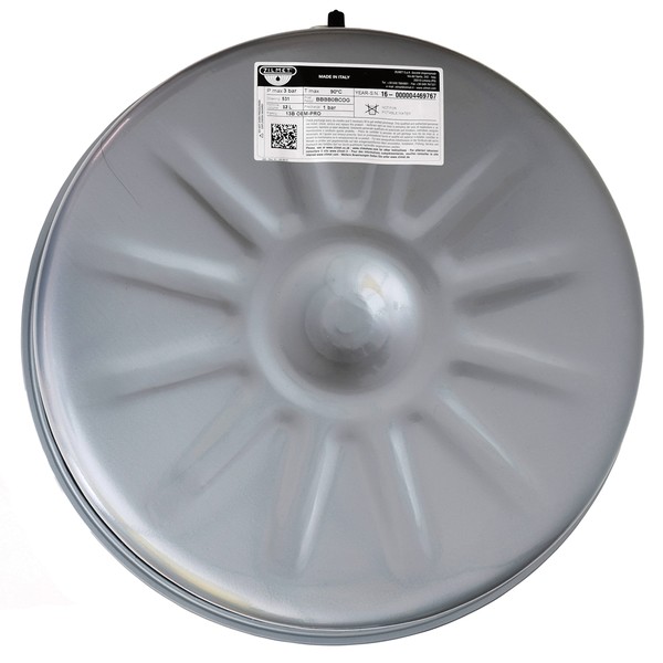 Vas de expansiune 12 litri Zilmet, diametru 387 mm, grosime 138 mm, racord 3/4", membrana fixa, 3 bar - Prompt Service