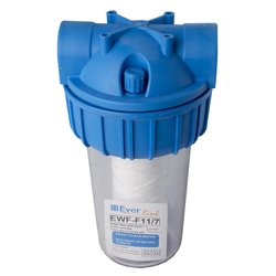 Filtru apa potabila Everline, racord 1 FF, cartus bumbac, EWF-F11/7