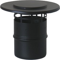 Capat pentru terminatie verticala evacuare gaze arse ATI NS6-8CX, diametru 80 mm, inxo vopsit negru