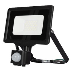 Proiector LED SMD Slim cu senzor 20W Negru, Novelite