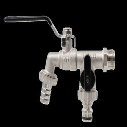 Robinet dublu serviciu cu doua iesiri, 1/2", Everline