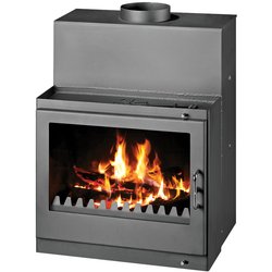 Semineu pe lemn Tropic, 21 kW, clasa A, vedere panoramica