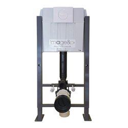 Set rezervor incastrat WC, clapeta dubla de actionare,Wirquin Imageo, 50950060