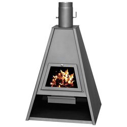 Soba pe lemne Victoria 05 Delta, 16.1 kW, samotata,  clasa A, Gri grafit