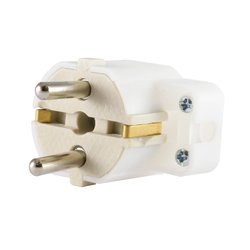 Stecher ceramic cu contact de protectie si inel 16A