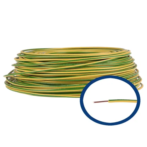 Cablu electric FY 4 galben/verde Romcablu, colac 100 m