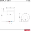 Boiler electric 50 l Ariston Lydos WIFI 50 V 1.8K