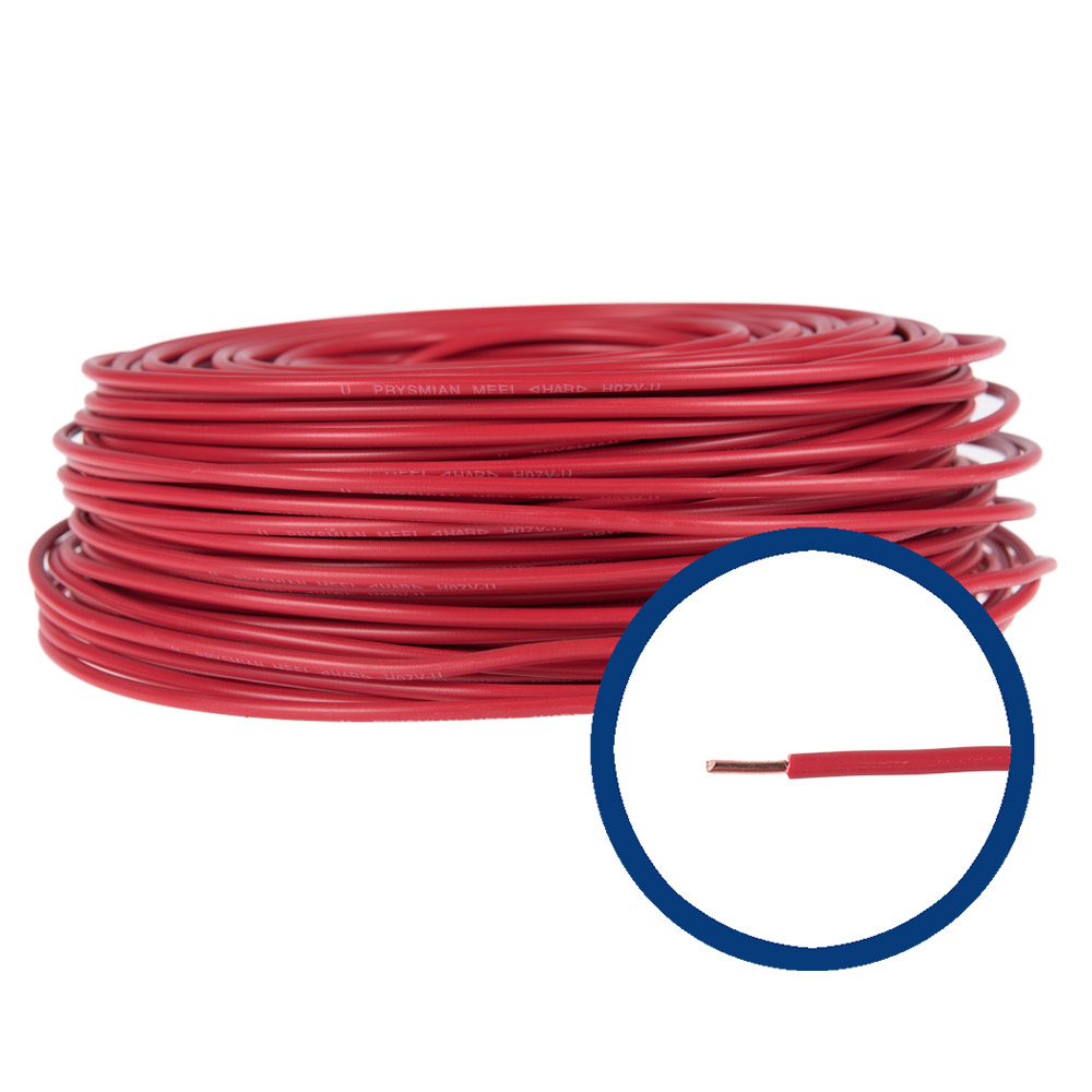 Cablu electric FY 4 rosu, colac 100 m