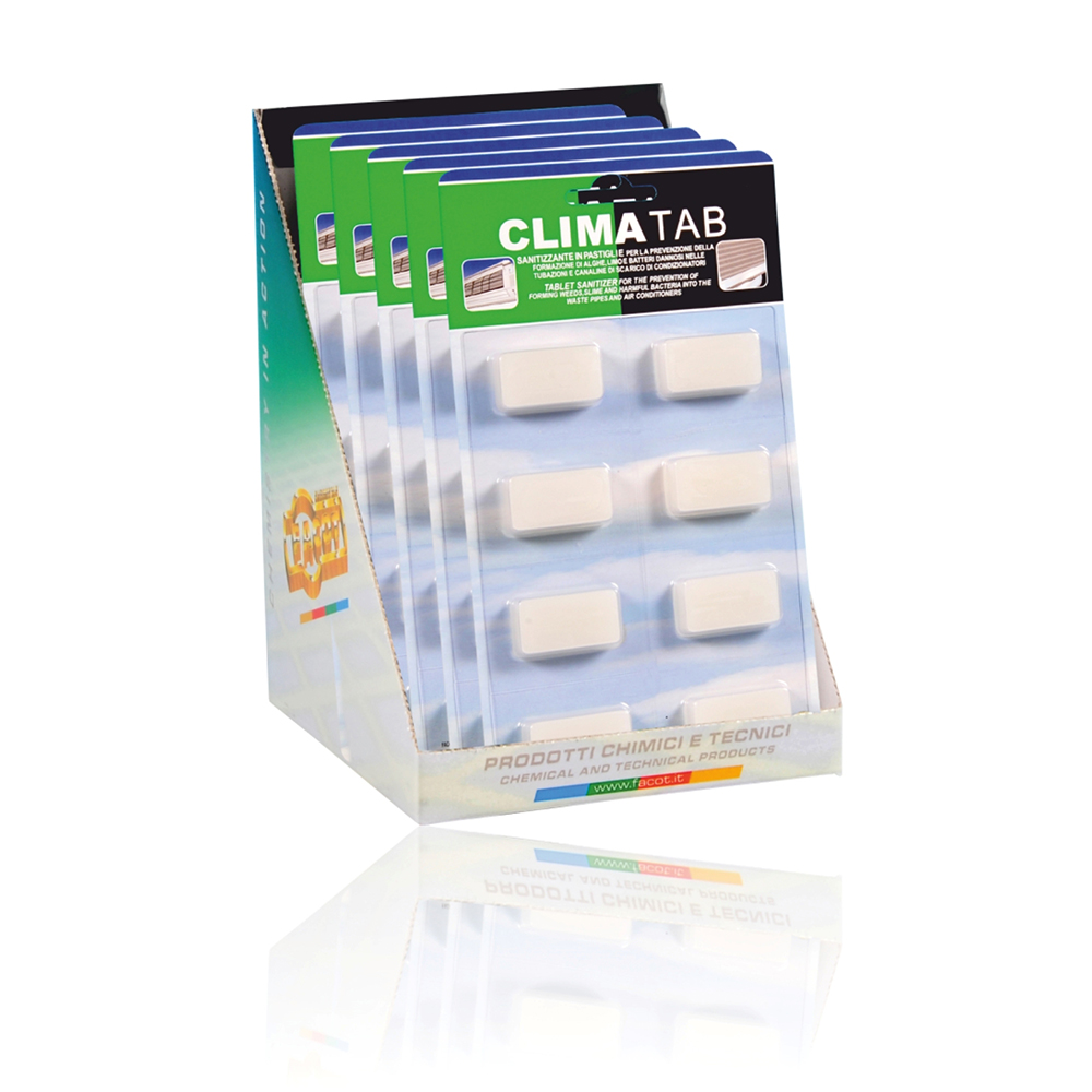 Pastile igienizante pentru condensat instalatie aer conditionat Facot Climatab - blister 8 pastile