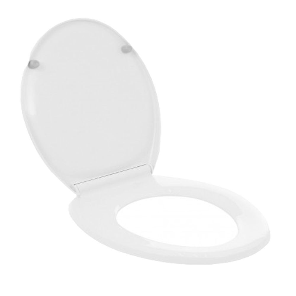 Capac WC din polipropilena, inchidere standard, 375 x 440 mm, Wirquin