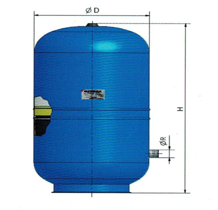 Dimensiuni HYB 80 - 600 litri