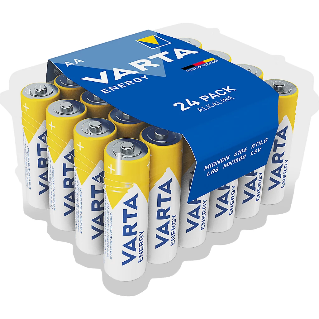Set 24 baterii alcaline Varta Energy R6 AA