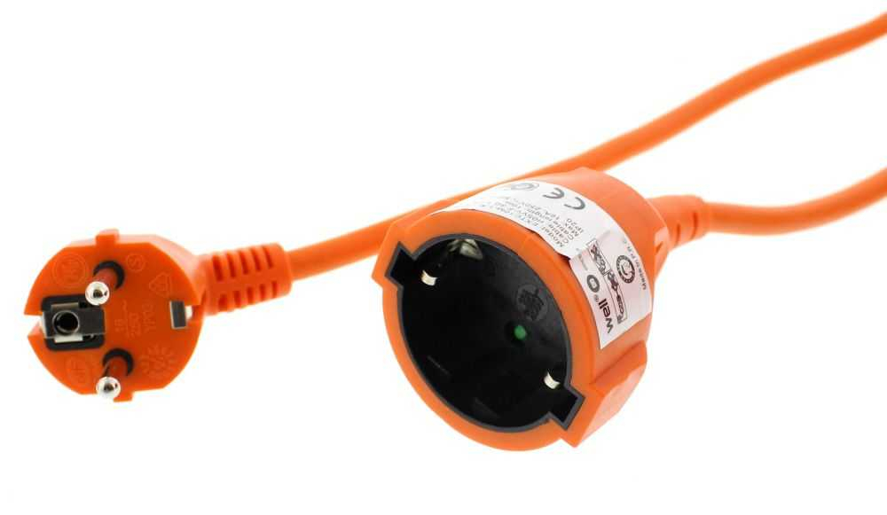 Cablu prelungitor 5m 1.5 mm IP20, portocaliu, Well