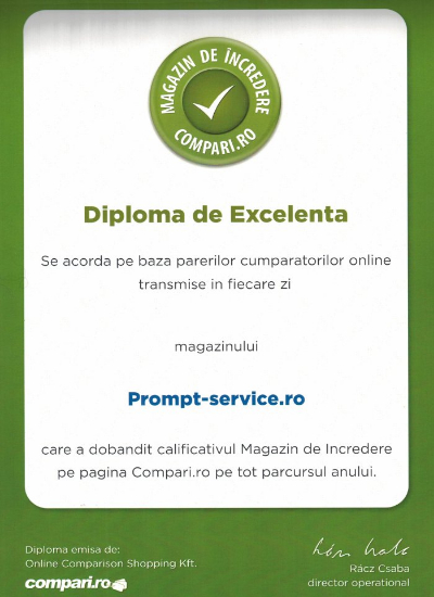 Certificat Diploma de Excelenta - Compari