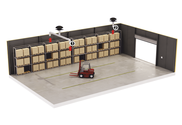 Mod montare ventilator de acoperis Dospel WD II 250