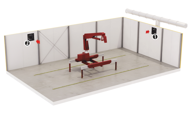Mod montare ventilator axial de perete Dospel WOKS 800