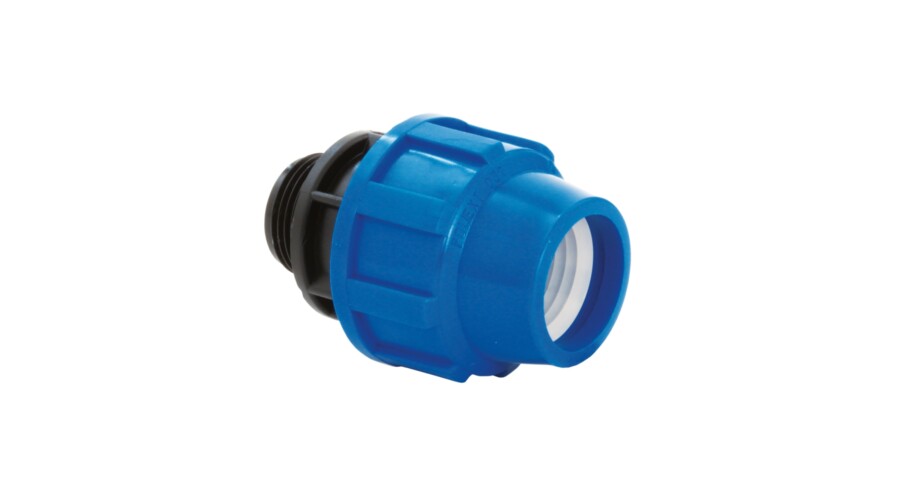 Racord compresiune PeHD 63x1 1/2 FE, filet exterior