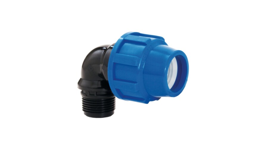 Cot compresiune PeHD 20x1/2 FE, D 20 mm, filet exterior Poliext - Prompt Service