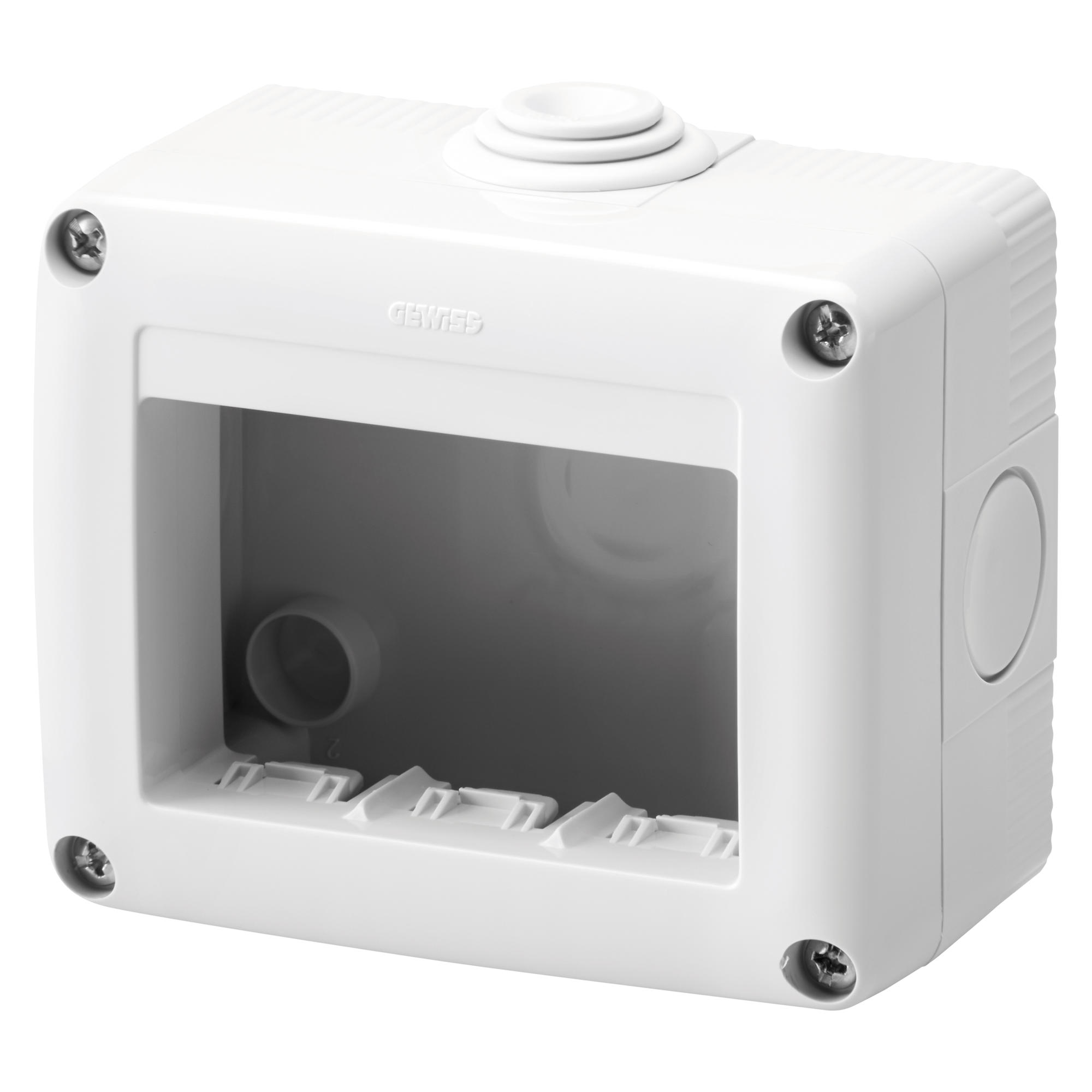 Doza aparat PT Gewiss 99x82x55 mm, 3 modul, IP40, GW27003