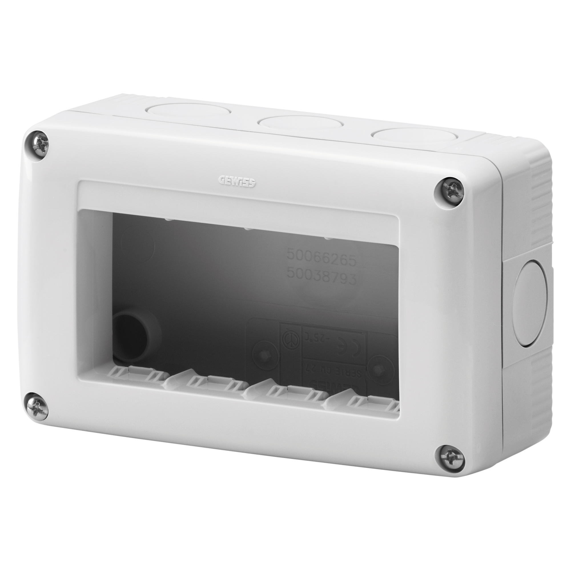 Doza aparat PT Gewiss 132x82x55 mm, 4 modul, IP40, GW27004