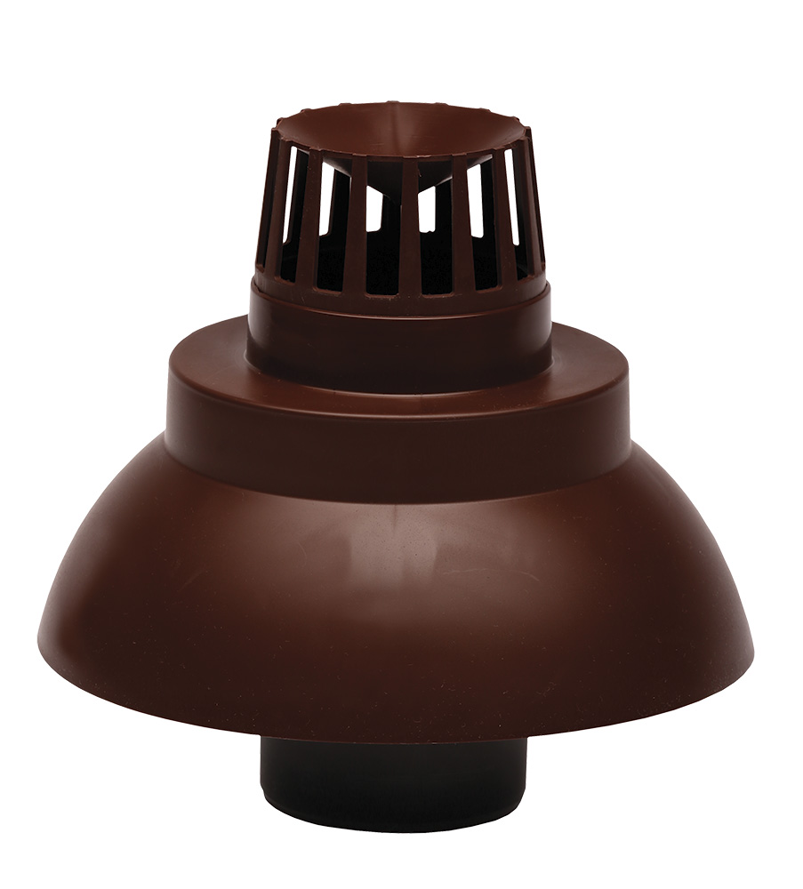 Capat pentru terminatie verticala evacuare gaze arse ATI WM45-80P, diametru 80 mm, Maro