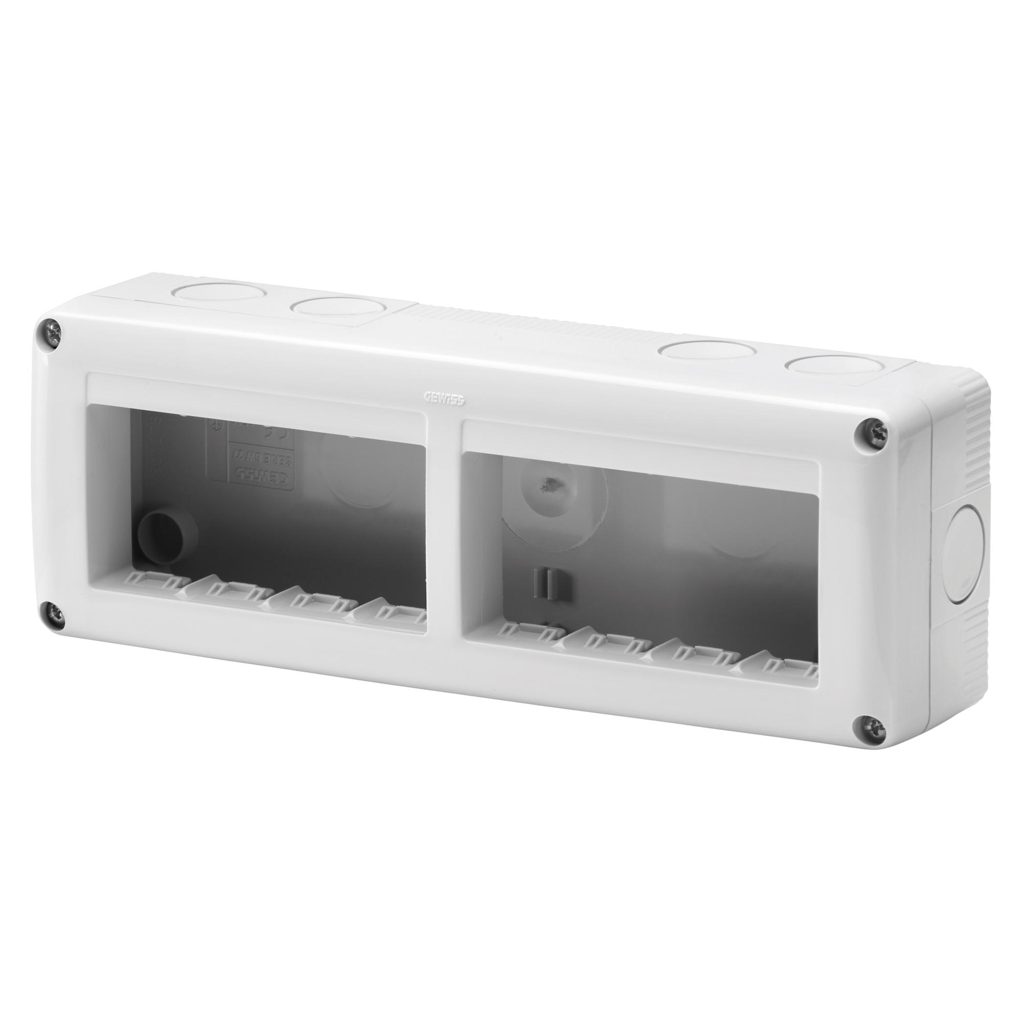 Doza aparat aplicata Gewiss 231x82x55 mm, 2x4 module, IP40, GW27006 - Prompt Service