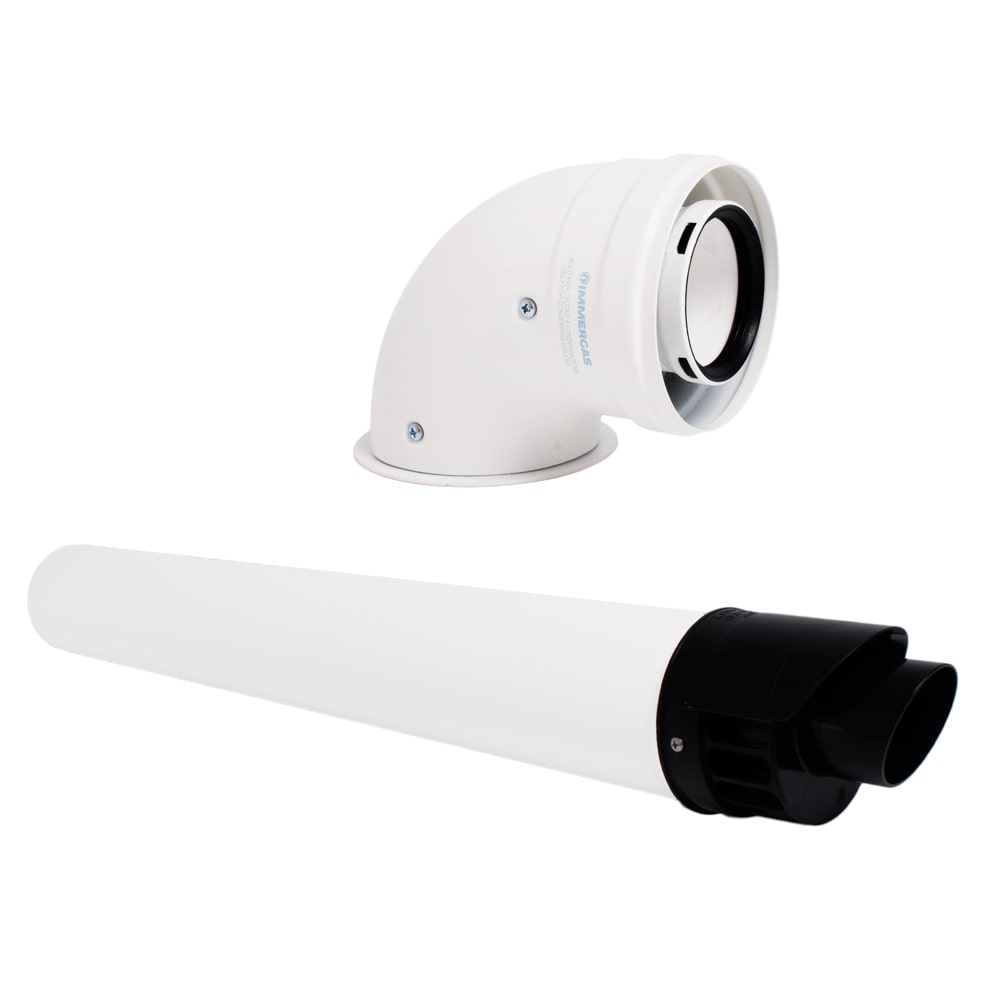 Kit evacuare gaze arse centrala termica condensare Immergas, diametru 60/100, cod piesa 3.024598 - Prompt Service