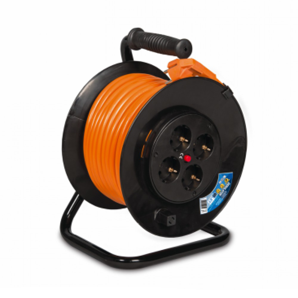 Prelungitor cu tambur 40 m, 4 prize, 3x1.5, Inlet, EL0038678