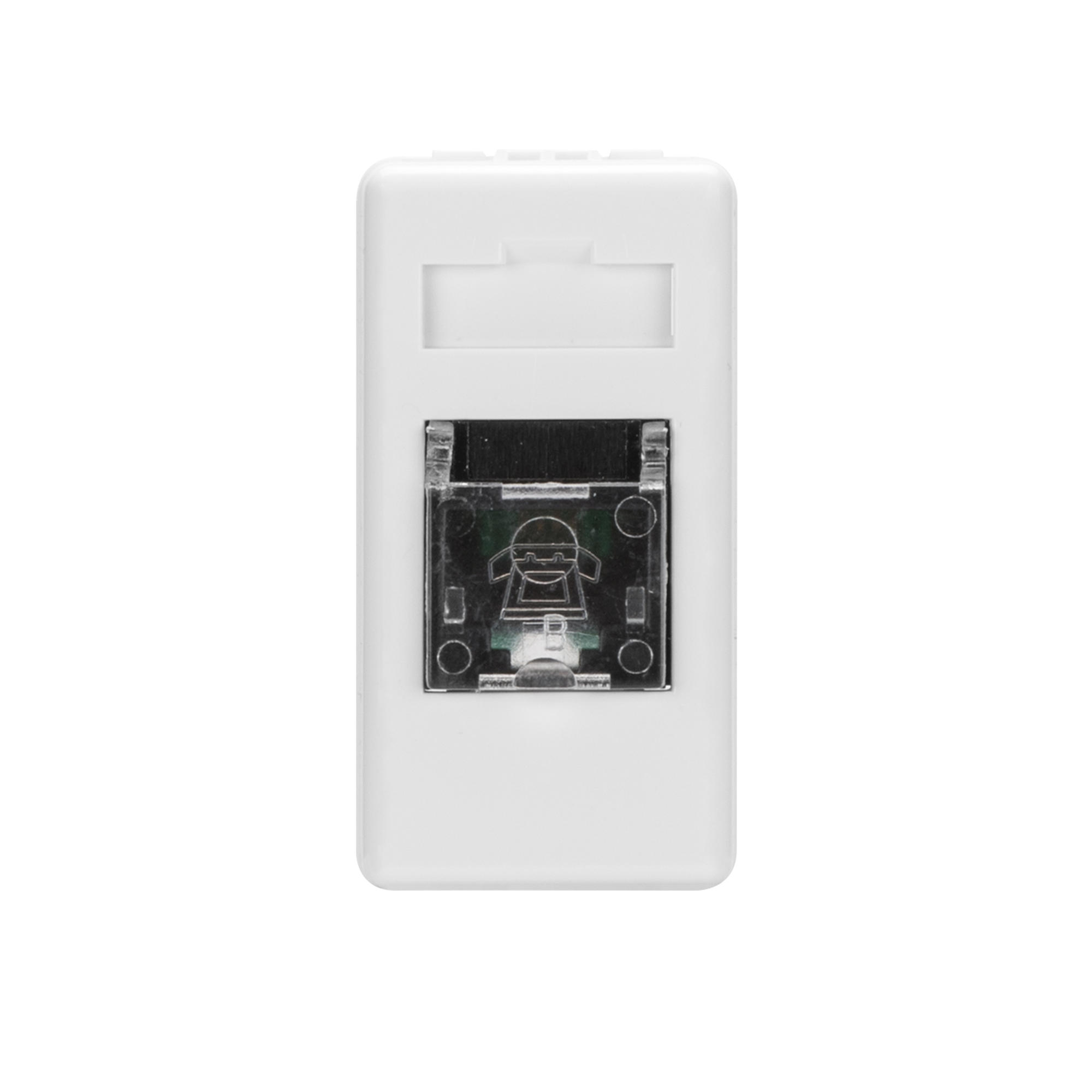 Priza telefon incastrata RJ11 Gewiss, 1 modul, GW20251