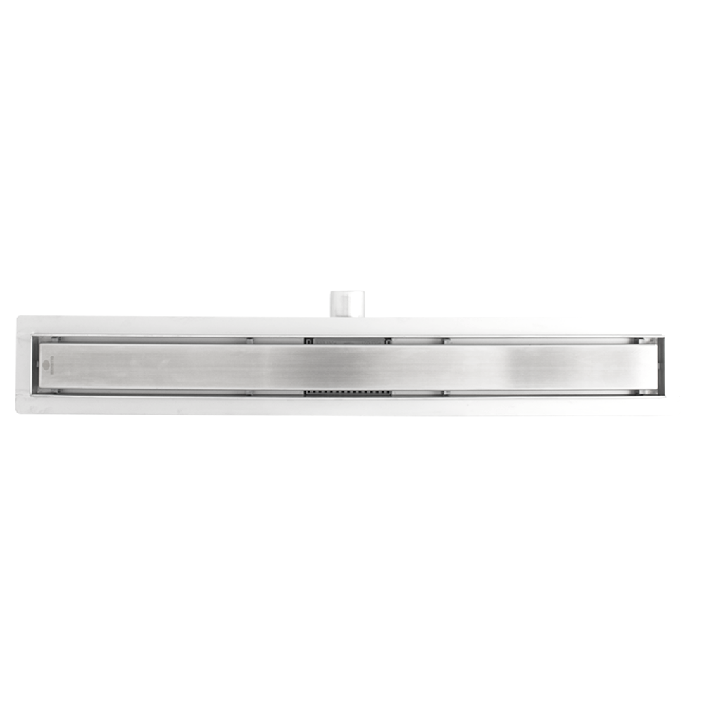 Rigola dus din inox Ermetiq, dimensiuni 800 mm x 70 mm, evacuare centrala, VEN-S807S