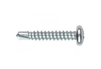 Surub autoforant cap bombat 3.5 x 9.5 mm, otel, acoperire zincat alb, cutie 1000 buc. Prompt Service Clima - Prompt Service