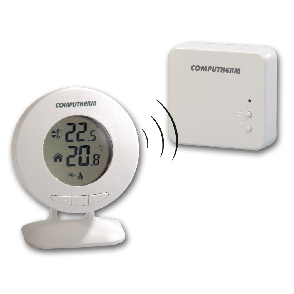 Termostat centrala termica Computherm T30RF wireless (fara fir), display circular, alb - Prompt Service