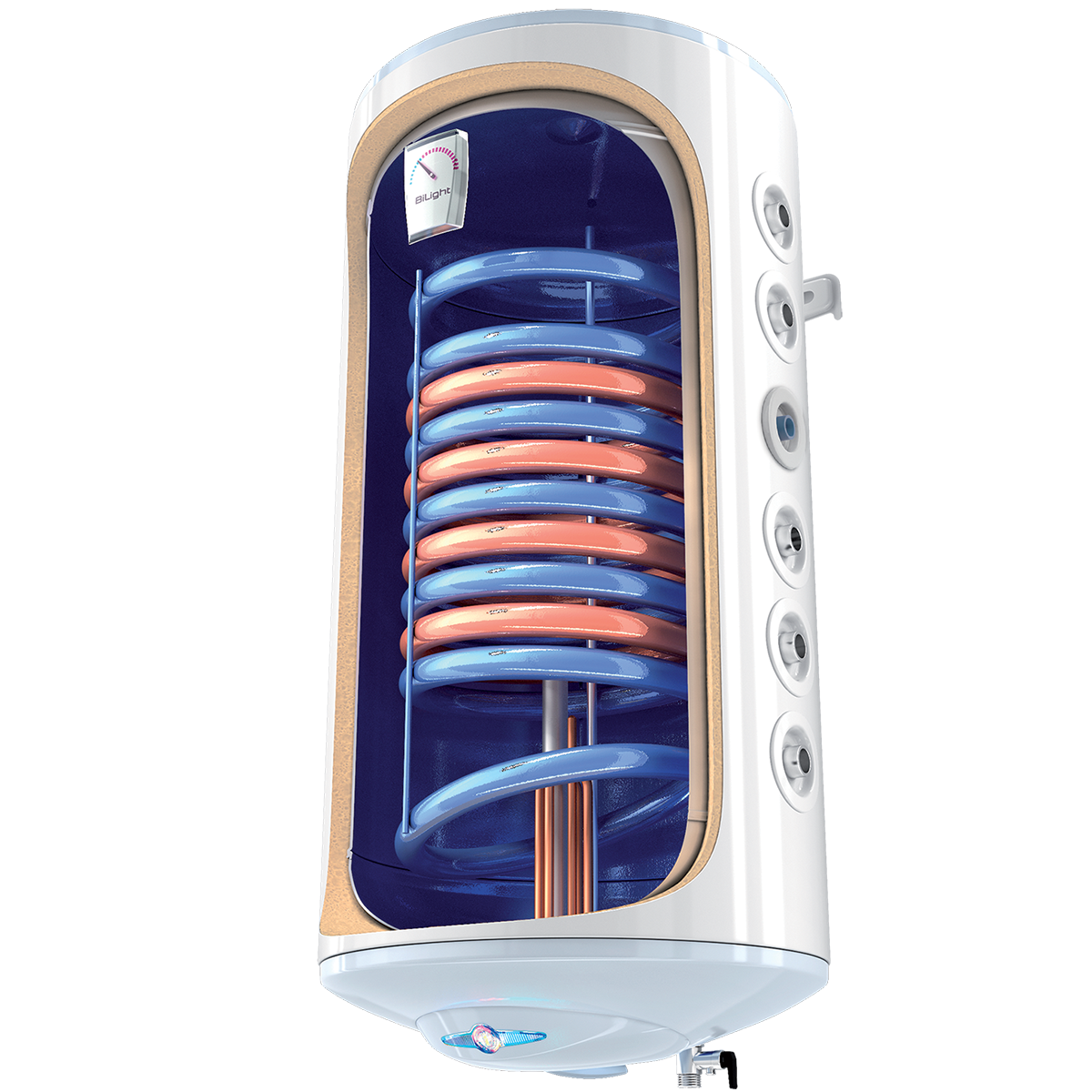 Boiler termoelectric 150 l Tesy BiLight GCV7/4S 1504420 B11 TSRCP2, clasa eficienta C, doua serpentine, - Prompt Service