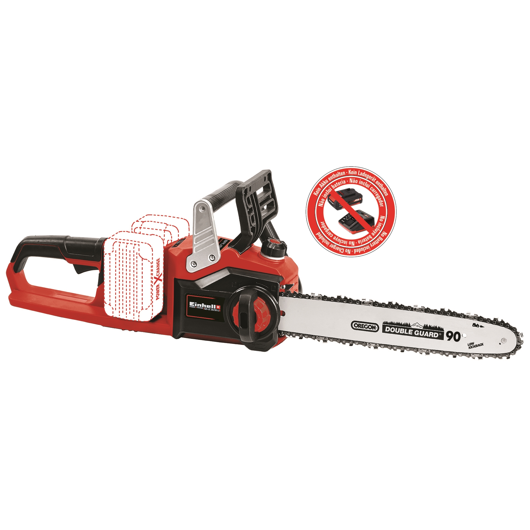 Fierastrau electric cu lant (drujba), Einhell, GP-LC 36/35 Li-Solo, lama 35 cm, 4501780