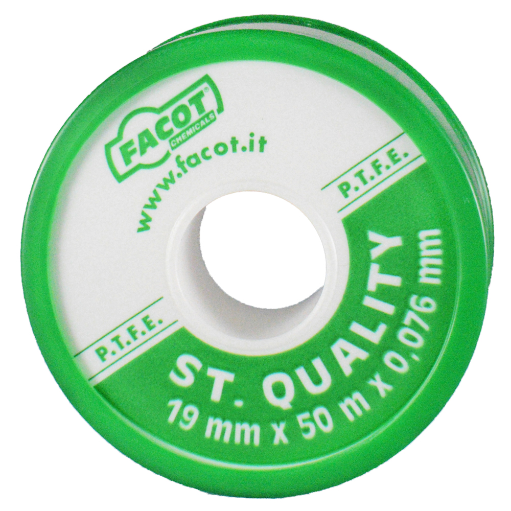 Banda teflon PTFE Facot latime 19 mm, lungime 50 m, grosime 0.076 mm, TEF1950